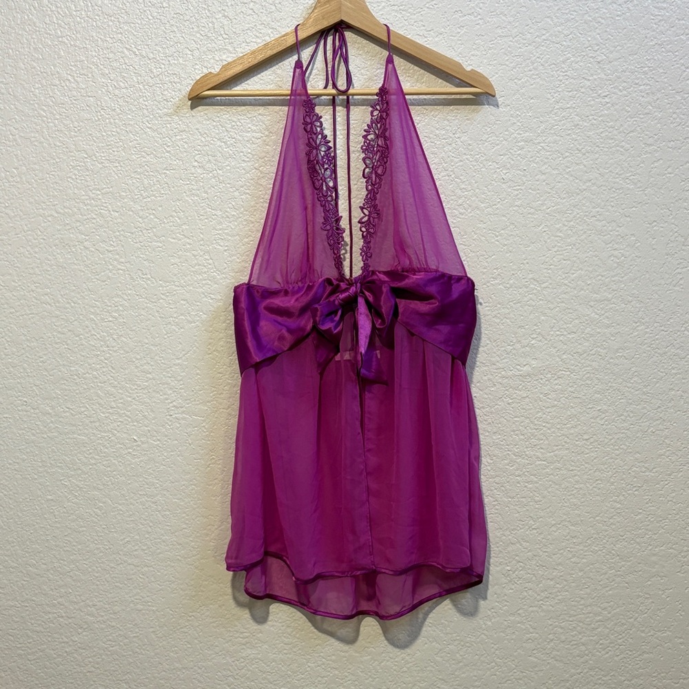 Victoria's Secret Vibrant Purple Halter Top